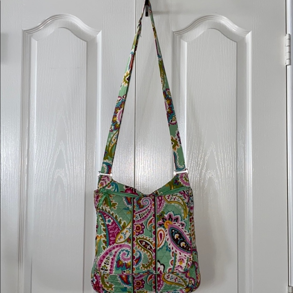 Vera Bradley crossbody purse Paisley green